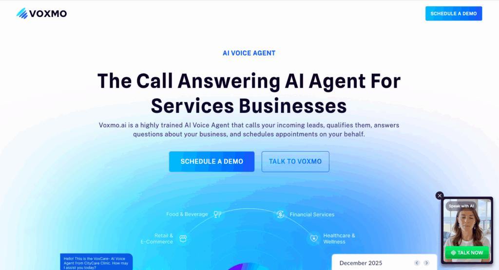 voxmo landing page