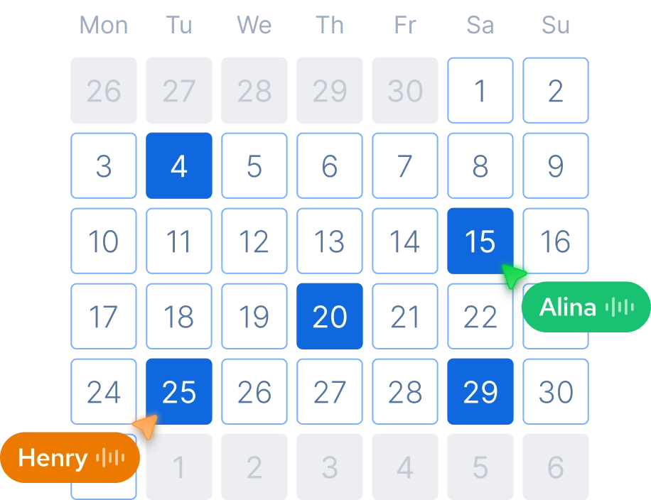 Schedules Appointments On ,[object Object], the Spot
